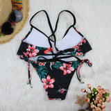 Maillot de bain femme, fleurs